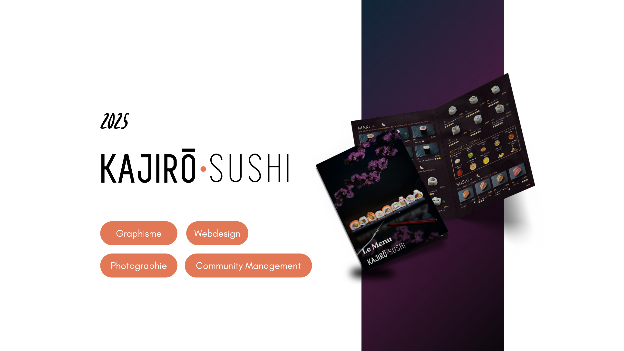 Kajiro Sushi Direction artistique 2025